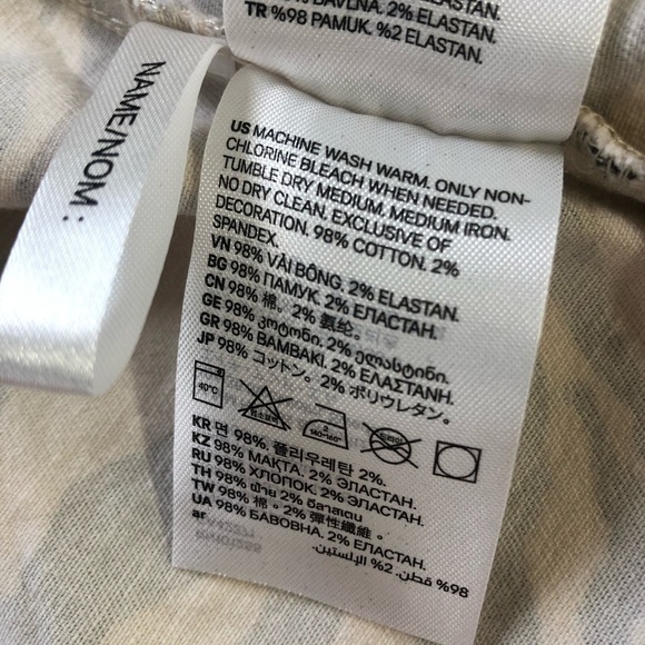 Karolina Kijak for H&M zebra print denim jacket off-white dark grey 13-14Y - Picture 8 of 8